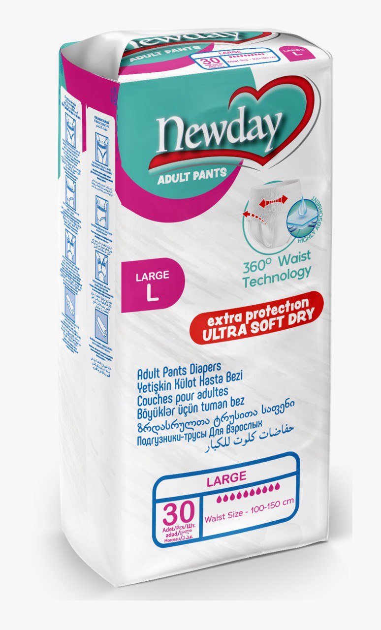 Підгузки-трусики для дорослих NEWDAY Large